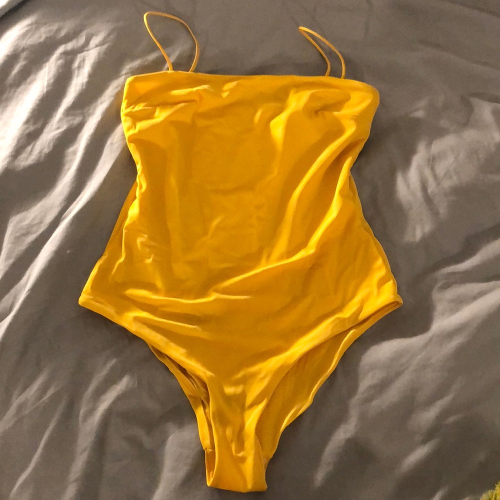 H and M yellow one piece